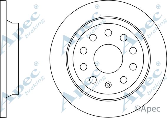 APEC BRAKING stabdžių diskas DSK3057